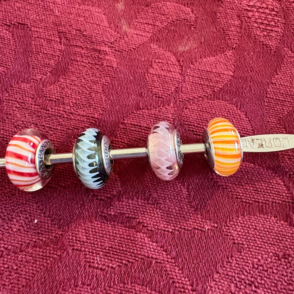 Pandora Vibrant MURANO Bead Charm Bundle - Picture 6 of 6